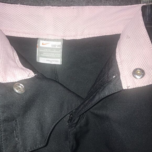 Nike Fit Dry Capri Crop Pants Large Utility Women’s Cargo Pockets Black Pink Zip - Picture 4 of 12